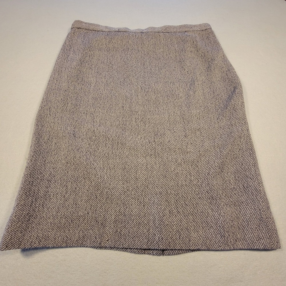 Carlisle Wool Blend Skirt Vintage 90s Made inā Hong Kong Lined Tweed Women's 14